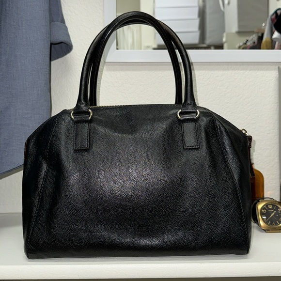 Kate Spade New York Black Bowler Bag Satchel Tote Authentic - Picture 3 of 12